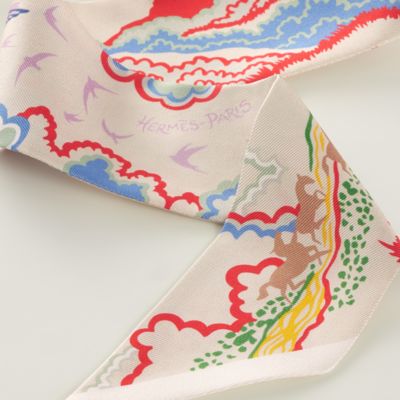Hermes マルチカラー ペイズリー シルクハンカチ マルチカラー - レディス ツイリー＆シルクアクセサリー | Hermès